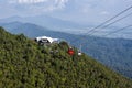 The Langkawi Cable Car, also known as Langkawi SkyCab transporting passengers to top Machincang mountain and foothill, Langkawi Is