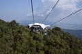 The Langkawi Cable Car, also known as Langkawi SkyCab transporting passengers to top Machincang mountain and foothill, Langkawi Is