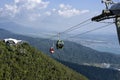 The Langkawi Cable Car, also known as Langkawi SkyCab transporting passengers to top Machincang mountain and foothill, Langkawi Is