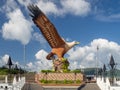 Langkawi eagle, nature island with tourist beach and clear sea