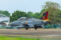 British Aerospace Hawk 200 at the airport Royalty Free Stock Photo