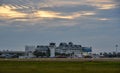 Beautiful sunset on Langkawi Airport