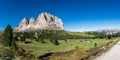 Langkofel Dolomites panorama South Tirol Italy Royalty Free Stock Photo