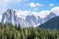 Langkofel (Sassolungo) landscape on the Dolomites mountains, South Tyrol, Italy