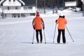 Cross-country skiing in the Bohemian Forest Upper Austria, Austria