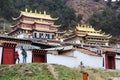 Langmu Temple of Tibetan Buddhism in China Royalty Free Stock Photo