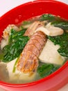 Langoustine soup Royalty Free Stock Photo