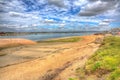 Langstone harbour Hayling Island near Portsmouth south coast of England UK in colourful hdr