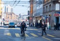 Zurich, Switzerland - March 5th 2022: Traffic situation in Langstrasse.