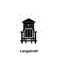 langstroth hive icon. Element of beekeeping icon. Premium quality graphic design icon. Signs and symbols collection icon for