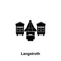 langstroth hive icon. Element of beekeeping icon. Premium quality graphic design icon. Signs and symbols collection icon for