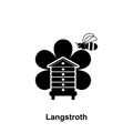 langstroth hive icon. Element of beekeeping icon. Premium quality graphic design icon. Signs and symbols collection icon for