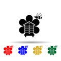 langstroth hive multi color style icon. Simple glyph, flat vector of beekeeping icons for ui and ux, website or mobile application