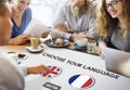 Language Dictionary English French Concept