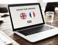 Language Dictionary English French Concept