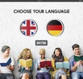 Language Dictionary English German Concept