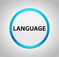 Language Round Blue Push Button Royalty Free Stock Photo