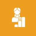 Language level glyph icon