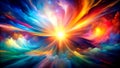 The Language of Light A Symphony of Color and Form in the Abstract - A Visual Exploration of Light and Its Properties Generative