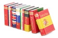 Languages Books, 3D rendering Royalty Free Stock Photo