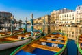 Typical Languedoc boats on the SÃÂ¨te canal. Royalty Free Stock Photo