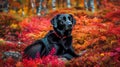 Languorous Labradors Among Rustling Leaves, Made with Generative AI Royalty Free Stock Photo