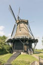 Langweerder mill in Langweer. Royalty Free Stock Photo