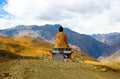 Langza Buddha Statue on the hills in Spiti Valley Royalty Free Stock Photo