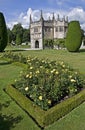 Lanhydrock gardens and Gatehouse Royalty Free Stock Photo