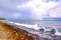 Laniakea Beach Turtle Beach on the North Shore, Oahu, Hawaii Royalty Free Stock Photo