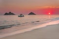 Lanikai Sunrise Royalty Free Stock Photo