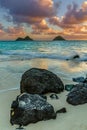 Lanikai Sunrise Royalty Free Stock Photo