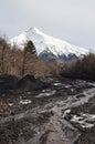 Lanin volcano, Patagonia Royalty Free Stock Photo