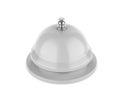 Lank Manual Push and Press Stainless Steel Call Bell for Table Desk Home Office Silver.