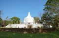 Lankarama Dagaba and ancient ruins around it in Anuradhapura, Sri Lanka Royalty Free Stock Photo