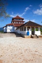 Lankatilaka Vihara is an ancient Buddhist temple situated in Udunuwara of Kandy, Sri Lanka Royalty Free Stock Photo