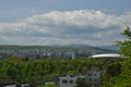 Landscape with the central park, the stadium and the Manastur neighborhood in Cluj-Napoca