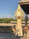 Lanna lantern in Yeepeng festival Royalty Free Stock Photo