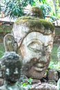 Lanna Stucco buddha statue of Northern Thailand,The tunnel,The ancient temple