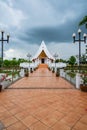 Lanna Style Church in Pond of Si Khom Kham Temple