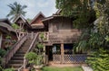 Lanna Thai Style, House with beautiful Ruen Galae style Northern Thai architecture Royalty Free Stock Photo