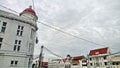 Lanscape of Downtown Area of Old Jakarta City with Dutch Colonial Building Style or Concept