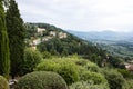 Lanscape with Florence hills seen from Fiesole Royalty Free Stock Photo