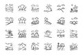 21 lanscape icon doodle sketch line