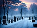 Cemeteries and graveyards Capture the couple and their emotions Soft made with generative ai