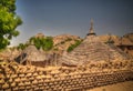 Lanscape with Mataya village of sara tribe people, Guera, Chad