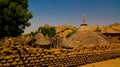 Lanscape with Mataya village of sara tribe people, Guera, Chad