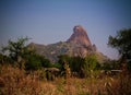 Lanscape with Mataya village of sara tribe people, Guera, Chad