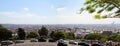 Lanscape Paris city from Montmartre