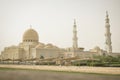 The lanscape view of mosque at cairo egypt on sunny day